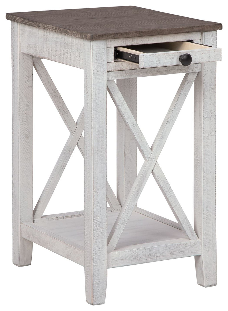 Adalane - White / Gray - Accent Table - JaxCo Furniture