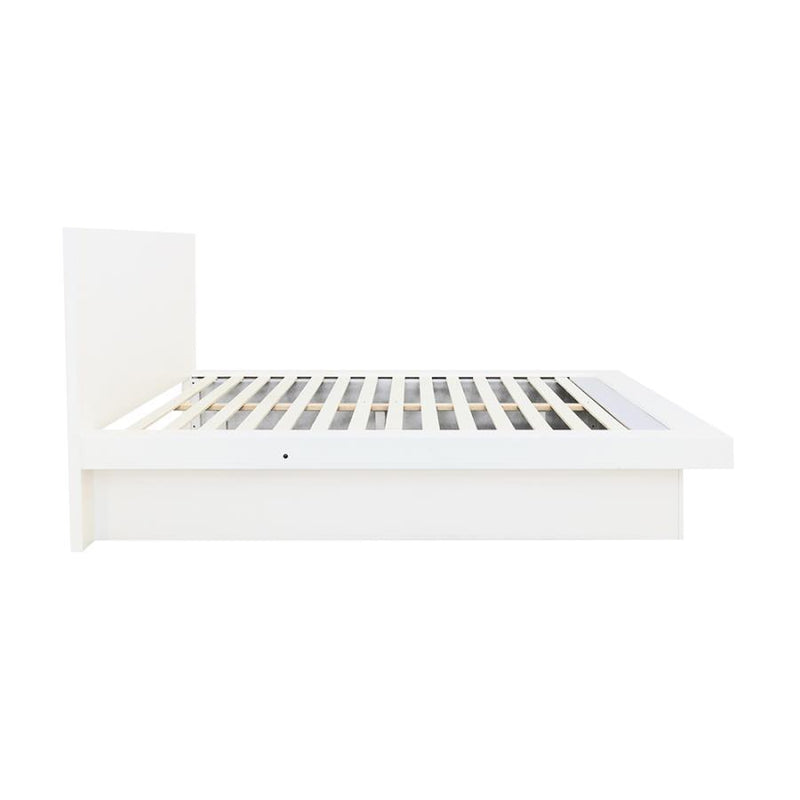 Jessica - Wood LED Panel Bed - JaxCo Furniture