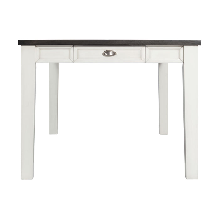 Kayla - Two Tone Counter Height Dining Table With Storage - JaxCo Furniture