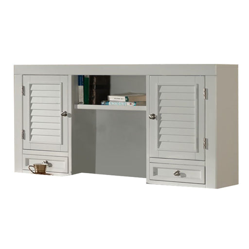 Boca - Desk With Hutch - Cottage White - JaxCo Furniture