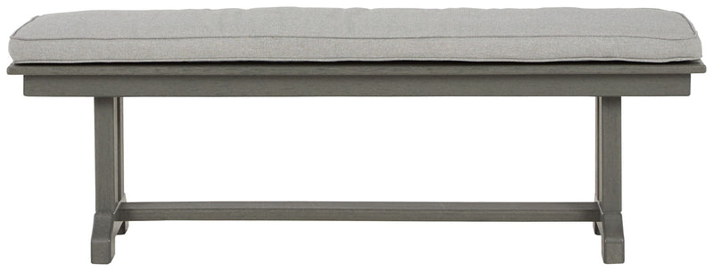 Visola - Bench with Cushion - Gray - JaxCo Furniture