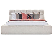 Escape - Fluffy River Rock Upholstered Bed - JaxCo Furniture