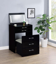 Danbury - 3-Drawer Makeup Vanity & Stool Set - JaxCo Furniture