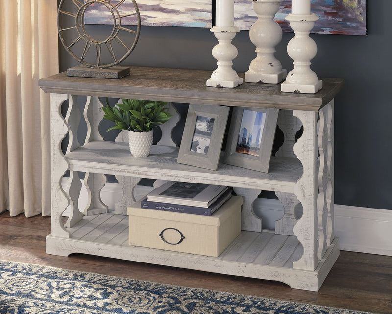 Havalance - Gray / White - Console Sofa Table - JaxCo Furniture