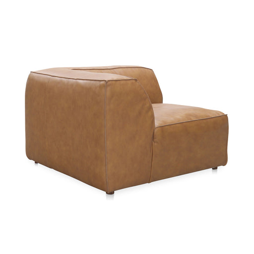 Form - Leather Corner Chair - Sonoran Tan - JaxCo Furniture