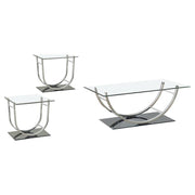 Danville - Glass Top Coffee Table Set - JaxCo Furniture