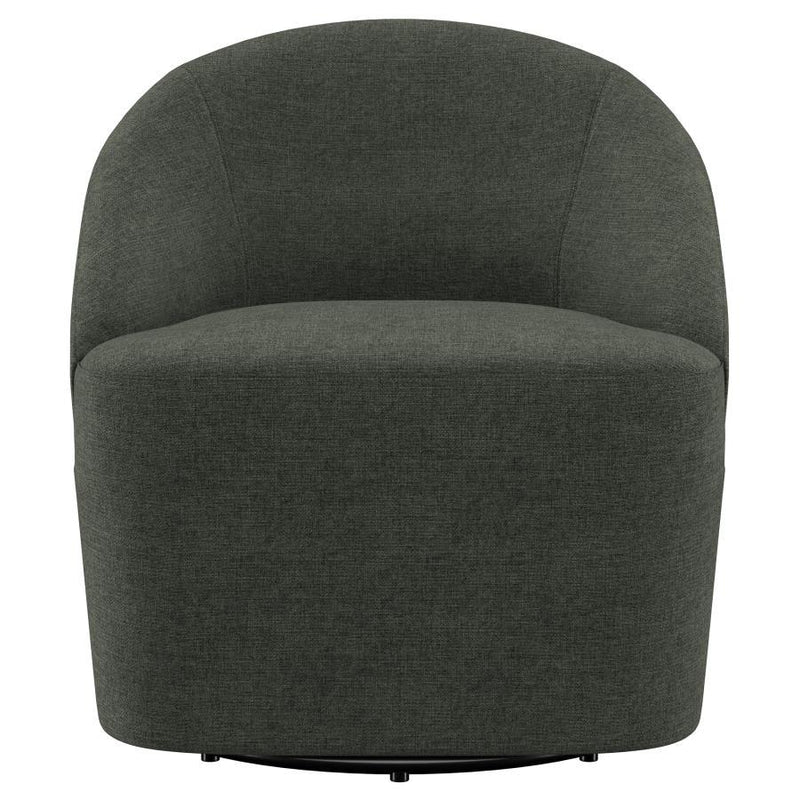 Leon - Upholstered Barrel Accent Swivel Chair - JaxCo Furniture