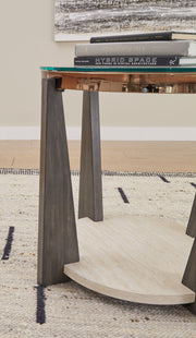 Frazwa - Multi - Round End Table - JaxCo Furniture