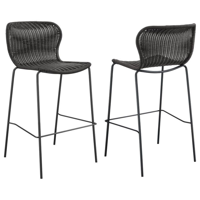 Mckinley - Faux Rattan Metal Chair (Set of 2) - JaxCo Furniture