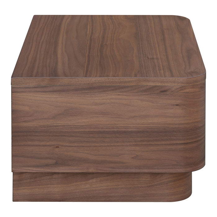 Round Off - Nightstand - Dark Brown - JaxCo Furniture