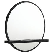 Arini - Round Vanity Wall Mirror With Shelf - JaxCo Furniture