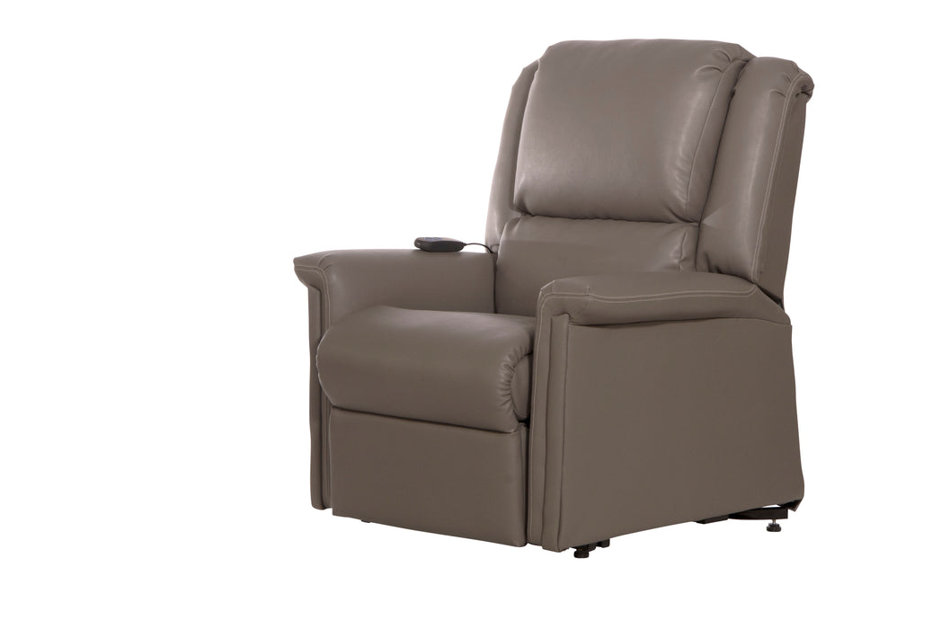 Elsie - Power Lift Power Lay Flat Recliner - Beige - JaxCo Furniture