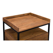 Vancouver - Side Table - Brown - JaxCo Furniture