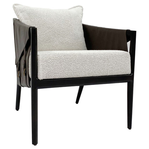 Skylar - Accent Chair - Ivory/Espresso Mx - JaxCo Furniture