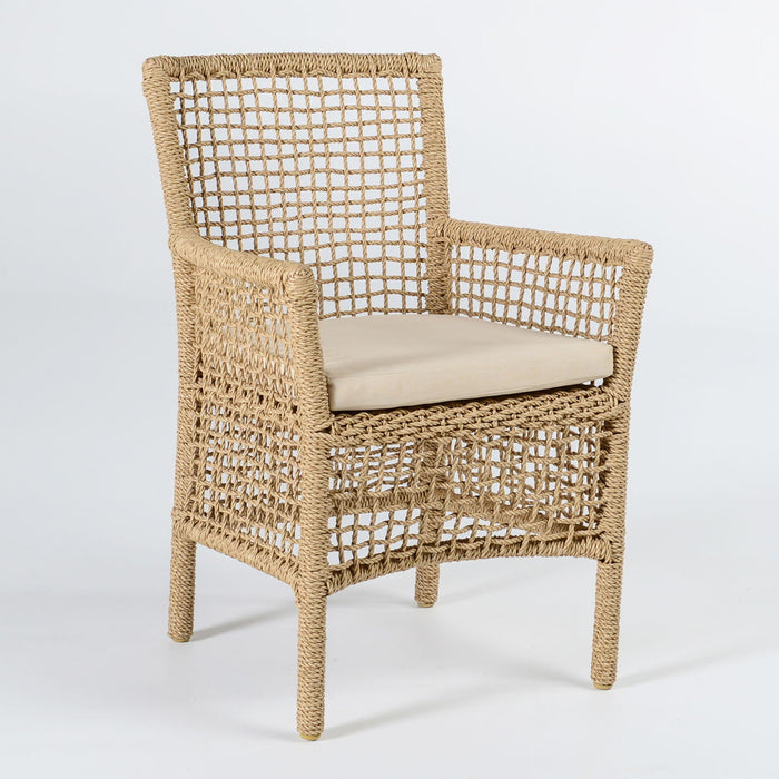 Brisbane - Outdoor Dining Chair - Natural - JaxCo Furniture