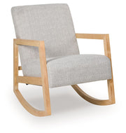 Wychworth - Gray / Natural - Accent Chair - JaxCo Furniture