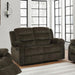 Rodman - Upholstered Padded Arm Reclining Loveseat - Olive Brown - JaxCo Furniture