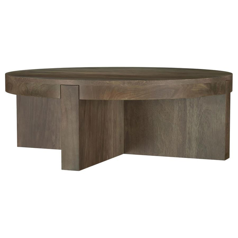 Kinkaid - Round Solid Mango Wood Table - JaxCo Furniture