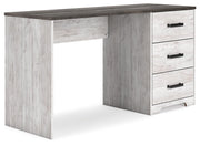 Shawburn - White / Dark Charcoal Gray - Home Office Desk - JaxCo Furniture