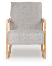 Wychworth - Gray / Natural - Accent Chair - JaxCo Furniture