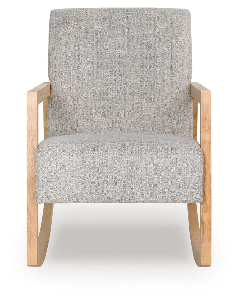 Wychworth - Gray / Natural - Accent Chair - JaxCo Furniture