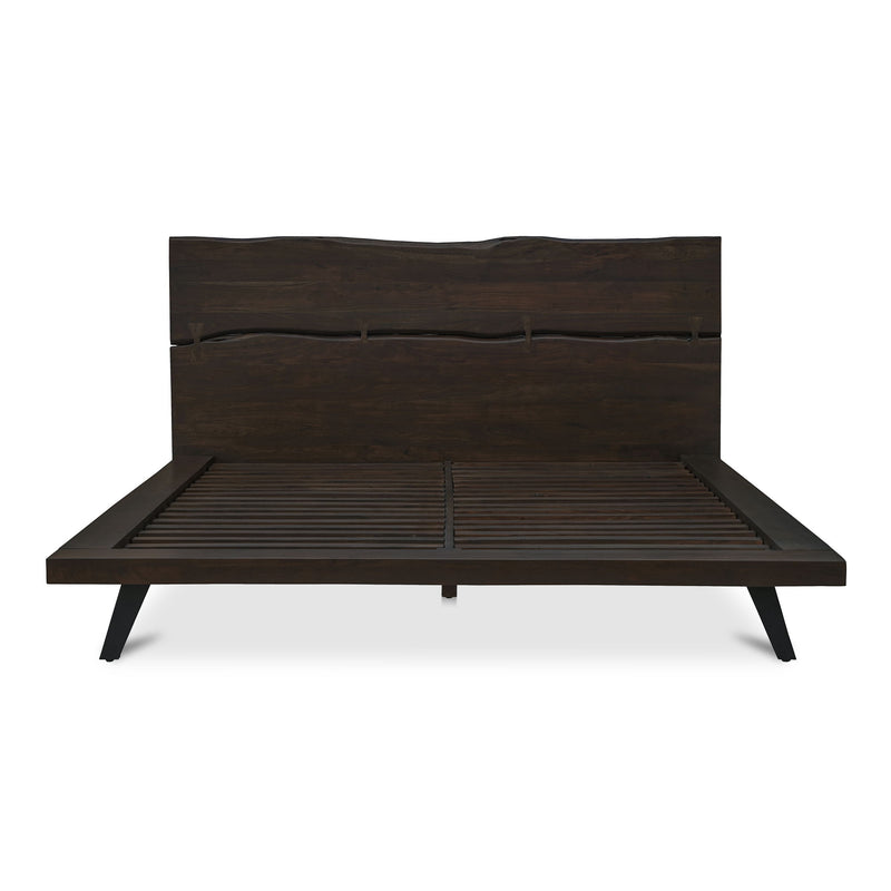 Madagascar - Queen Platform Bed - Dark Brown - JaxCo Furniture
