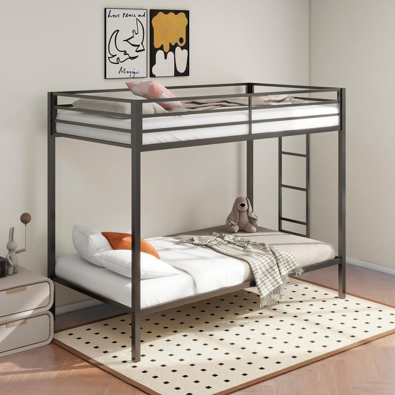 Alevera - Metal Bunk Bed With Ladder - JaxCo Furniture