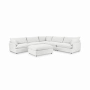 Caplan - 6 Piece Modular Sectional With Ottoman - JaxCo Furniture