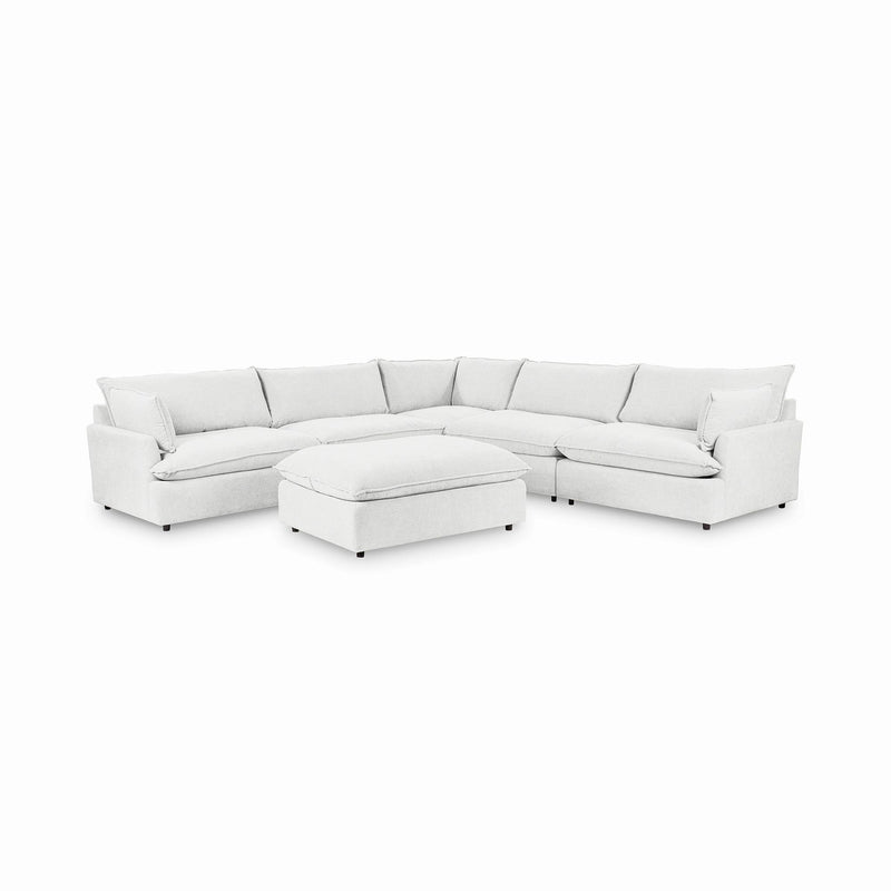 Caplan - 6 Piece Modular Sectional With Ottoman - JaxCo Furniture