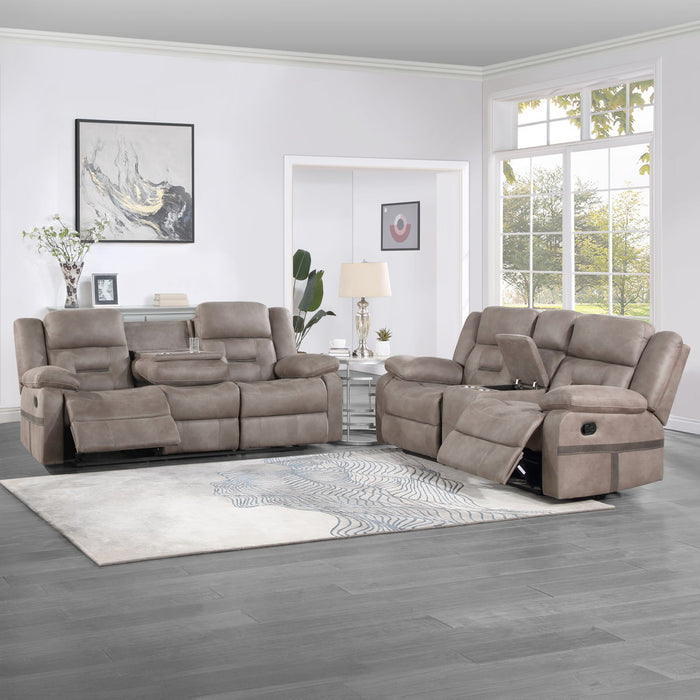 Abilene - Sofa & Loveseat - Brown - JaxCo Furniture