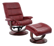 Knight - Manual Reclining Swivel Chair and Ottoman - JaxCo Furniture