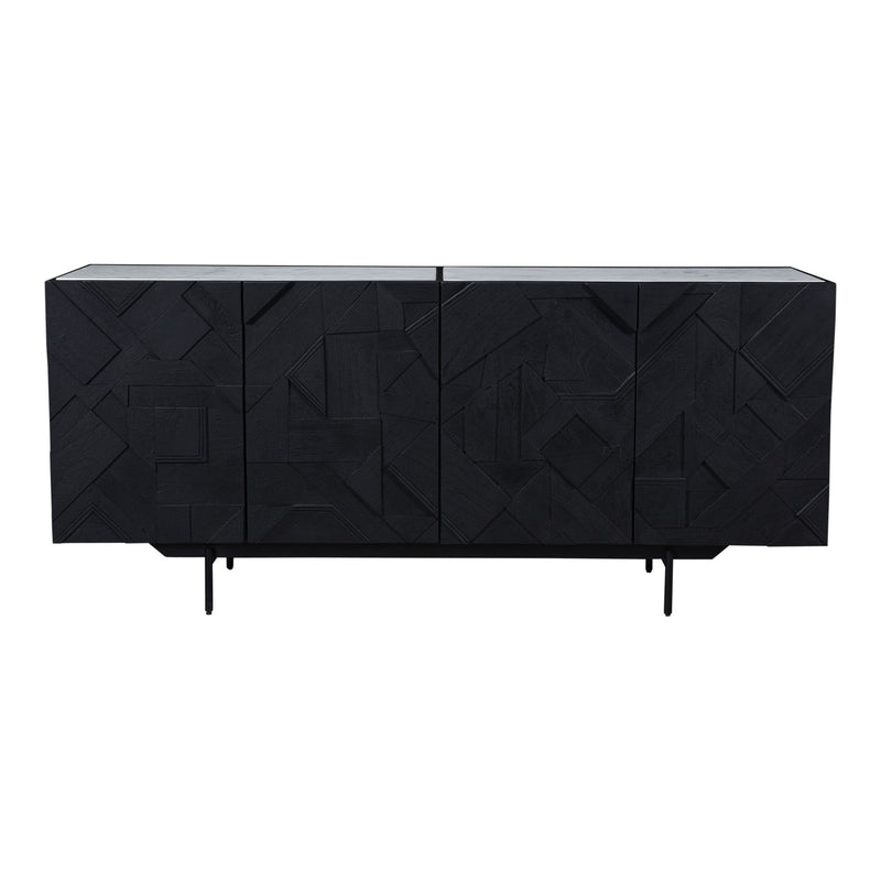 Kattan - Sideboard - Black - Wood - JaxCo Furniture