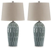 Hadbury - Ceramic Table Lamp (Set of 2) - JaxCo Furniture