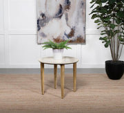Aldis - Round Marble Top Table - JaxCo Furniture