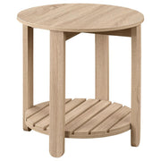 Fowler - 1 Shelf Round Engineered Wood Table - JaxCo Furniture