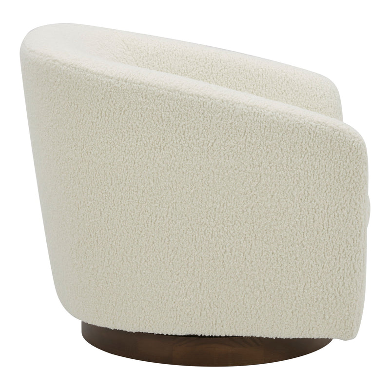 Oscy - Swivel Chair - White - JaxCo Furniture
