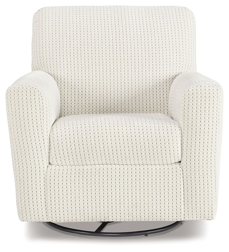 Herstow - Swivel Glider Accent Chair - JaxCo Furniture