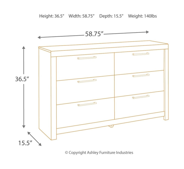 Derekson - Dresser, Mirror - JaxCo Furniture