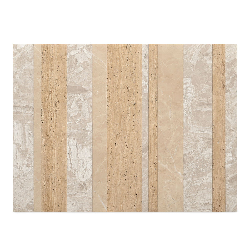 Rosa - Coffee Table - Multicolor Marble - JaxCo Furniture