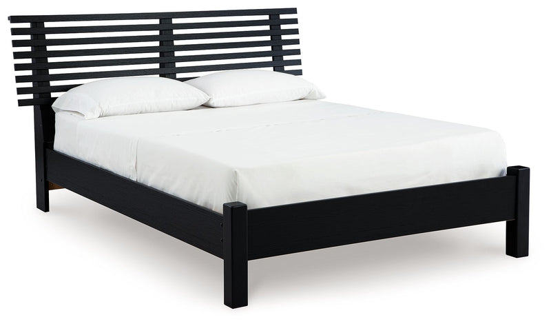 Danziar - Slat Panel Bed With Low Footboard - JaxCo Furniture