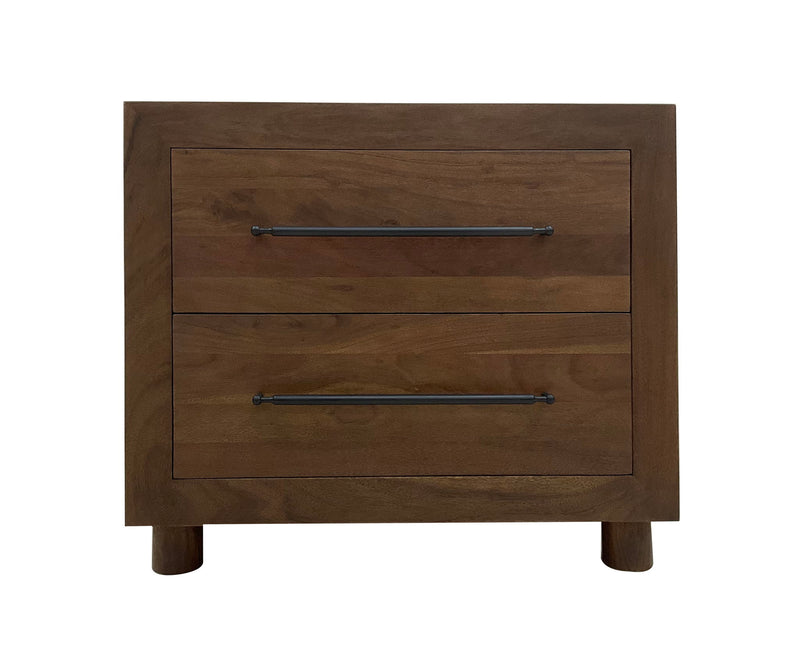 Jaxon - 2 Drawer Nightstand - Cocoa Brown - JaxCo Furniture