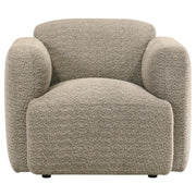 Dorset - Fabric Upholstered Round Track Arm Accent Chair - JaxCo Furniture
