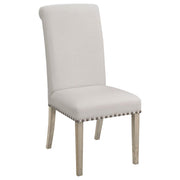 Salem - Fabric Upholstered Dining Side Chair (Set of 2) - Beige - JaxCo Furniture