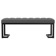 Mesa - Boucle Upholstered Tufted Accent Bench - JaxCo Furniture