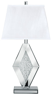 Prunella - Silver Finish - Mirror Table Lamp - JaxCo Furniture