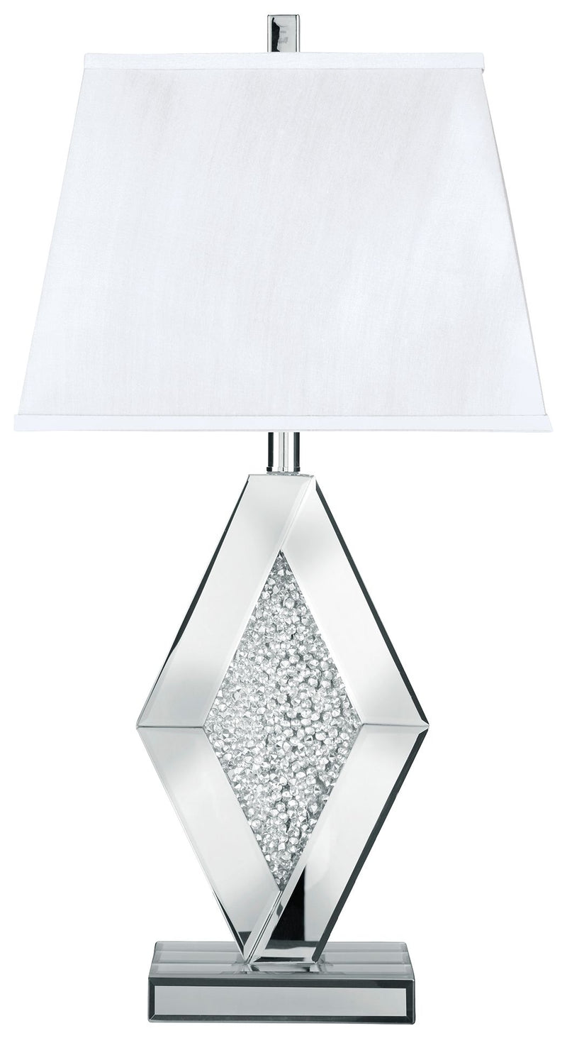 Prunella - Silver Finish - Mirror Table Lamp - JaxCo Furniture