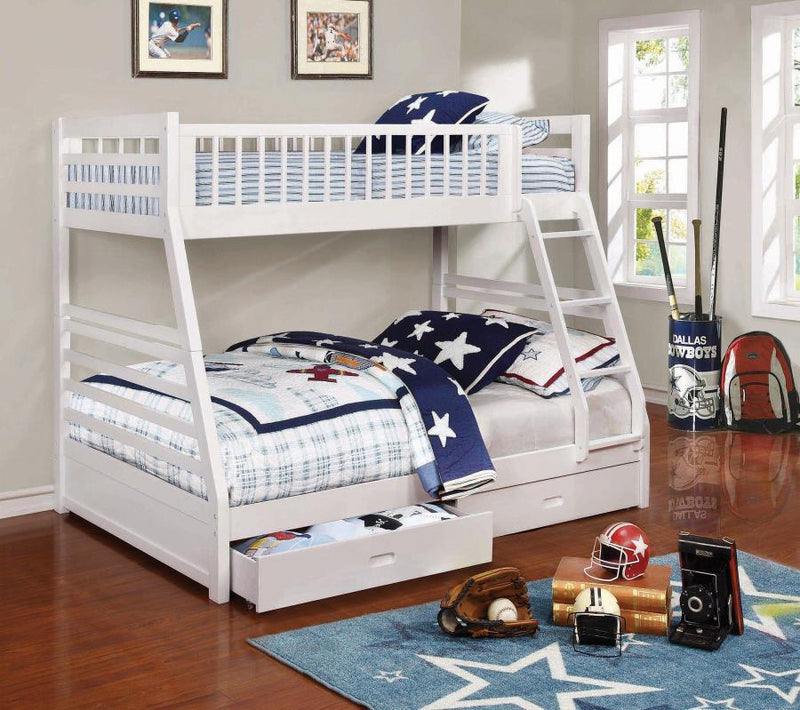 Ashton - 2-Drawer Wood Bunk Bed - JaxCo Furniture