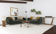 Jade - 2 Piece Chenille Upholstered Sofa Set - JaxCo Furniture
