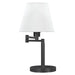 Colombe - Empire Shade Swing Arm Table Lamp - Black - JaxCo Furniture