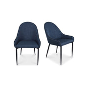 Lapis - Dining Chair (Set of 2) - Dark Blue - JaxCo Furniture